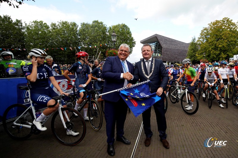 2023 UEC Road European Championships - Drenthe - Under 23 Women?s Road Race - Coevorden - Col Du VAM 108 km - 22/09/2023 - Start - photo Massimo Fulgenzi/SprintCyclingAgency?2023